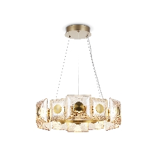 Светильник Ambrella light LH31021 BS/TI латунь/янтарь 56W 3000K D570*150