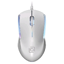 Мышь проводная Oklick 245M белый, 1000 dpi, USB, кнопки - 3