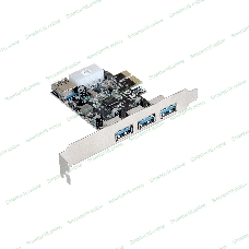 Контроллер ExeGate EXE-367 PCI-E 2.0, 3*USB 3.0 ext + 1*USB 3.0 int, разъем доп.питания (OEM)