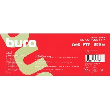 Кабель сетевой Buro BU-COP-055-FTP FTP 4 пары cat6 solid 0.55мм Cu 305м серый