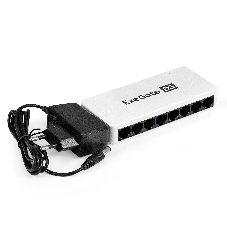 Коммутатор неуправляемый ExeGate EDES-1008C (8-портовый UTP 10/100Mbps, с функцией энергосбережения (Green Ethernet Technology), настольный/настенный)