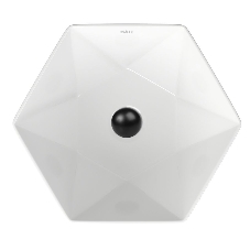 Раковина накладная на столешницу BAU Crystal 40х40, белая