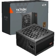 Блок питания PCCooler YK750H, 750Вт, 80+ Bronze, 120мм, немодульный, черный