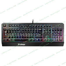 Клавиатура проводная MSI VIGOR GK20 RU черный USB Multimedia for gamer LED (подставка для запястий)