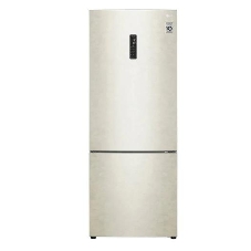 Холодильник LG GC-B569PECM бежевый глянц. двухкамерный инвертер 329/122л морозилка снизу, No Frost