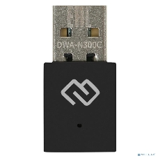 Сетевой адаптер WiFi Digma DWA-N300C N300 USB 2.0 (ант.внутр.) 1ант. (упак.:1шт)