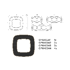 Рамка OMEGA Coint (Черный Стекло органическое/Шампань) 4-ая OF640544