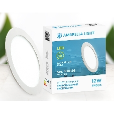 Светильник встраиваемый DLR 12W 6400K 185-250V (120W) (D165mm/A150mm)