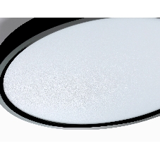 Потолочный светодиодный светильник Ambrella light FZ3055 BK черный IP44 33W+10W 6400+6400К D370*40 (Без ПДУ)