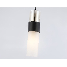 Подвесной светильник LH55101 BK/FR/TI черный/белый матовый/янтарь E14 max 40W D55*1500