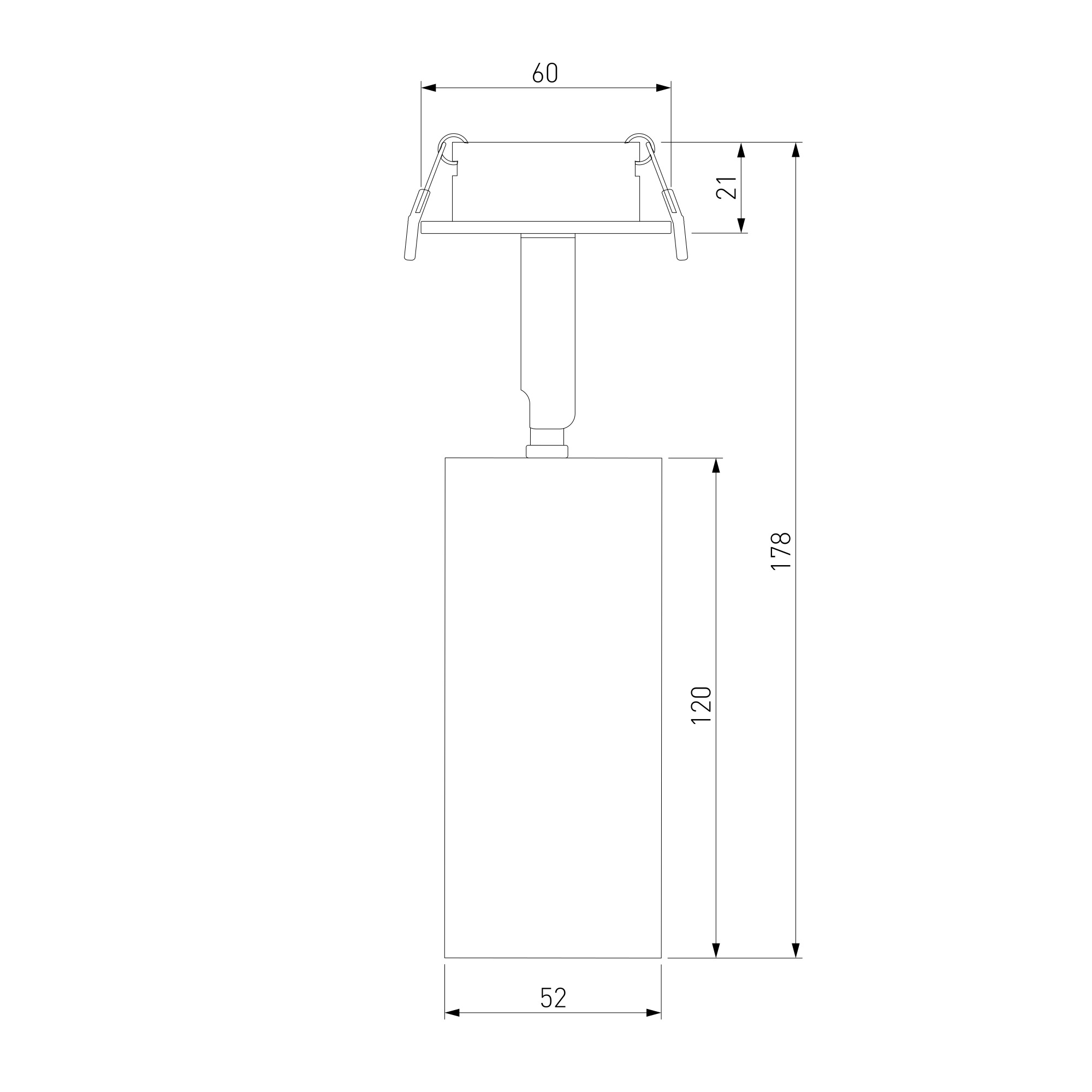 Diffe светильник встраиваемый черный 10W 4200K (25052/LED)
