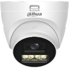 Камера видеонаблюдения Dahua DH-HAC-HDW1500TQP-IL-T-0280B, HD-CVI, 5 Мп, 2.8 мм, белая