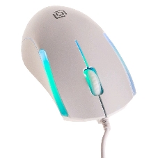 Мышь проводная Oklick 245M белый, 1000 dpi, USB, кнопки - 3