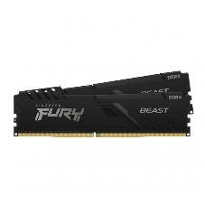 Оперативная память Kingston Fury Beast, DDR4, 32GB (2x16GB), 3200MHz, CL16, DIMM, с радиатором, черный