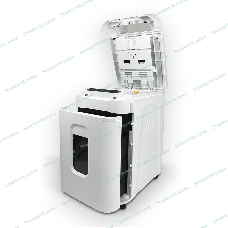 Шредер Heleos АП37-5 белый/белый с автоподачей (секр.P-5) фрагменты 220лист. 37лтр. скрепки скобы пл.карты