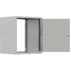 Шкаф коммутационный NTSS LIME (NTSS-WL9U5545GS) настенный 9U 550x450 мм пер. дв. стекл несъемн. бок. пан. 30 кг серый 110 град.