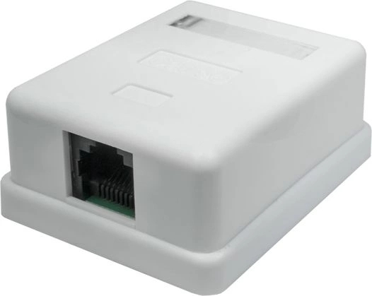 Розетка компьютерная 1-м 8P8C (RJ-45) UTP кат.5E SUPRLAN 10-0307