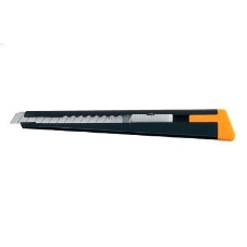 Канцелярский нож OLFA OL-180-BLACK нерж.сталь серебристый 0.9см