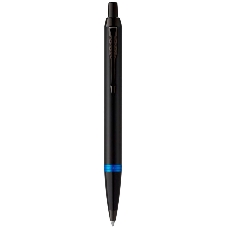 Ручка шариковая Parker IM Vibrant Rings K315 (CW2172941) Marine Blue PVD, M, синие чернила, подарочная коробка