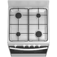 Плита газовая Darina S GM 441 001 W белый/черный, конфорок 4 шт, духовка 50 л, 50 см x 85 см x 51 см