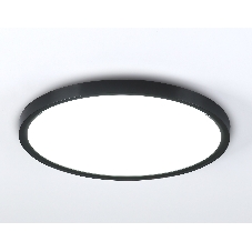 Потолочный светодиодный светильник Ambrella light FZ3055 BK черный IP44 33W+10W 6400+6400К D370*40 (Без ПДУ)