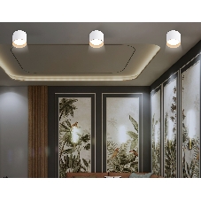 Светильник Ambrella light TN5304 WH/GD белый/золото GX53 max 15W D83*65