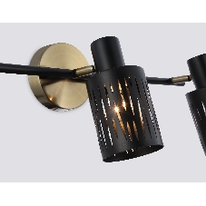 Светильник Ambrella light TR8669/3 BK/SB чёрный/бронза E14/3 max 60W 560*100*190