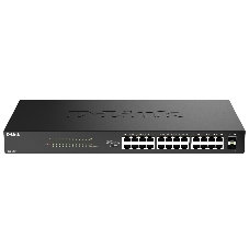Коммутатор D-Link DGS-1026P/A1A, 24×1 Гбит/с + 2×1 Гбит/с SFP, неуправляемый
