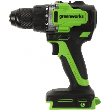 Дрель-шуруповерт GREENWORKS GD24DD90, 24 В, 0 Ач, 90 Нм, бесщеточный, ударный