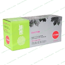 Картридж лазерный Cactus CS-C718M пурпурный (2900 стр.) для Canon i-Sensys MF8330/MF8340/MF8350/MF8360/MF8540/MF8580/LBP7200/7210/7660/7680