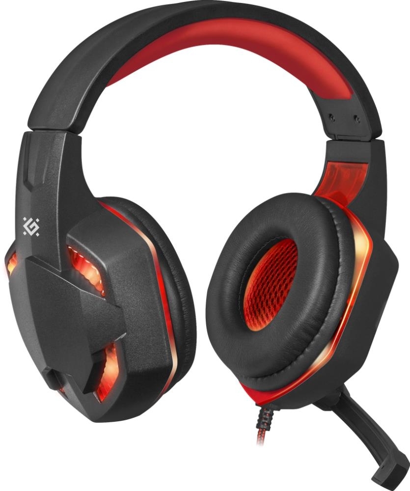 Гарнитура Defender WARHEAD G-370 черный/красный