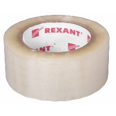 Скотч упаковочный Rexant 48 мм х 50 мкм, прозрачный, рулон 150 м