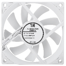 Вентилятор корпусный Thermalright TL-8015W (80x80x15mm, 4-pin PWM, 28.4CFM, 23.3dBA, 2200RPM, White)