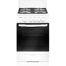 Плита газовая Gefest CG 50М02 К73 белый, конфорок 4 шт, духовка 42 л, 50 см x 85 см x 53 см