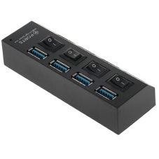 USB-концентратор Smartbuy SBHA-7304-W, USB 3.0, USB 4 порта, USB