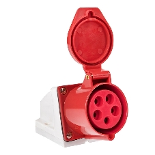 Розетка наруж. уст. 32А 380В 3P+РЕ+N IP44 (125) EKF ps-125-32-380