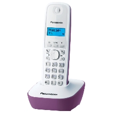 Телефон беспроводной (DECT) Panasonic KX-TG1611RUF (сиреневый) АОН, Caller ID,12 мелодий звонка,подсветка дисплея,поиск трубки