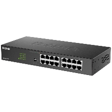 Коммутатор D-Link DGS-1016D/J1A, 16×1 Гбит/с, неуправляемый