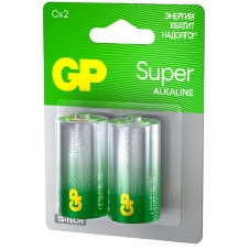 Алкалиновые батарейки GP Super Alkaline G-Tech 14А типоразмера C - 2 шт. на блистере (2 шт.)