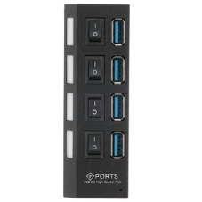 USB-концентратор Smartbuy SBHA-7304-W, USB 3.0, USB 4 порта, USB