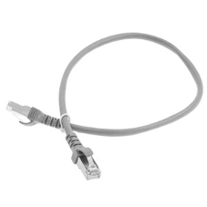 Патч-корд ExeGate FTP-RJ45-RJ45-C5e-CU-0,5M-GY, FTP, cat.5e, 0.5м, медь, серый