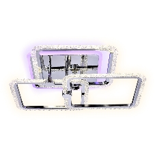 Потолочный светодиодный светильник FA536/3 CH хром 118W 510*510*150 (ПДУ РАДИО 2.4G)