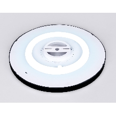 Потолочный светодиодный светильник Ambrella light FZ3055 BK черный IP44 33W+10W 6400+6400К D370*40 (Без ПДУ)