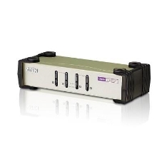 Переключатель ATEN CS84U(-AT) 4-портовый KVM-переключатель 1 user(HDB15(SVGA Female)+KBD(PS/2)+MOUSE(PS/2), KVM-порты: SPHD18(Female). В комплекте: кабели KVM (2L-5201P)-4шт. Не требует внешнего питания