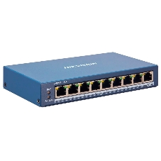 Коммутатор Hikvision DS-3E1309P-EI/M, 8×100 Мбит/с PoE+ + 1×1 Гбит/с, настраиваемый