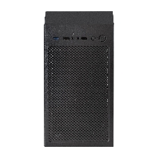 Компьютерный корпус Miditower ExeGate EVO-8243-EVO800 (ATX, БП EVO800RGb с вент. 12 см, 2хUSB+1хUSB 3.0, черный, 3 вент. с RGb подсветкой, боковая панель - закаленное стекло)