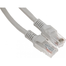 Патч-корд UTP Cablexpert PP6U-2M cat.6, 2м, литой, многожильный, серый