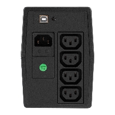 Источник бесперебойного питания ExeGate Power NB-650.LED.AVR.4C13.USB (650VA/390W, LED, AVR, 4*C13, USB, батарея 12V 7Ah, черный)