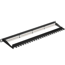 Патч-панель LANMASTER компактная 24 порта, UTP, кат.5E, 0.5U