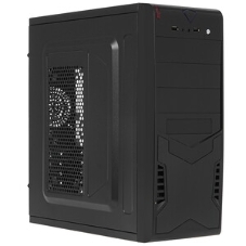 Компьютерный корпус Miditower ExeGate EX280387RUS CP-604 Black, ATX, (CP400W, 80мм), 2хUSB, Audio